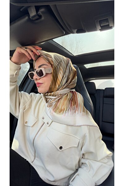 LA BOUTIQUE Yeni Sezon Twill İpek Eşarp 2519-03