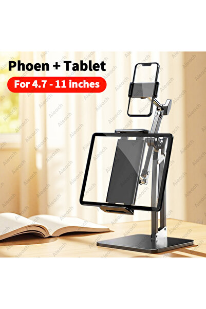 Choice حامل تابلت AIEACH للهواتف والأجهزة اللوحية، مزود بمشبك مزدوج، قابل لتع...