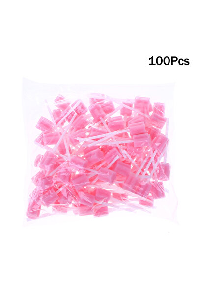 Choice 100 قطعة من أعواد المسح الفموية الإسفنجية للاستخدام مرة واحدة، لون ورد...