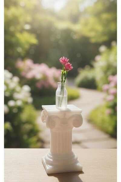 MOON SİRİUS Antik Yunan sütun dekor çiçek dahil (museum of us) -dekoratif min...