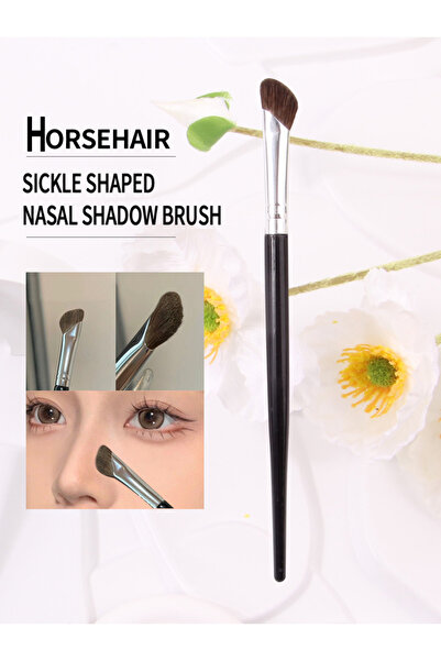 Choice black 3D Nose Shadow Brush V Face Contour Makeup Brushes Soft Hair Blu...