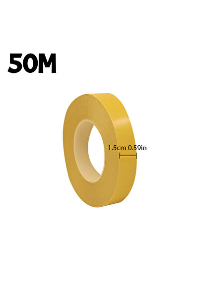 choice2 شريط لاصق مزدوج الجوانب فائق الرقة، مقاس 15 مم × 50 مم × 0.05 مم، منا...