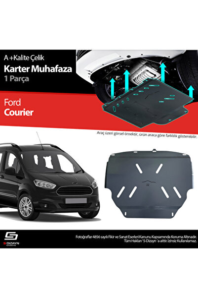 S Dizayn S-Dizayn Ford Courier Çelik Karter Muhafaza Koruma 2018-2023 A+ Kali...