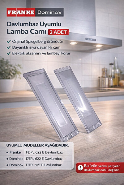 Arçelik Dominox Davlumbaz Lamba Camı - Işık Ampul Muhafaza Kapağı