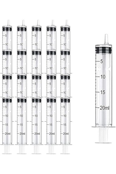 Choice ٢٠ مل - ٢٠ قطعة، محقنة بلاستيكية بدون إبرة، ٢٠ قطعة، ٥/١٠/٢٠ مل، غراء،...