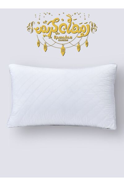 Master Home Textile Embroidered Cotton Pillow for Sleeping – Fluffy Down Alte...