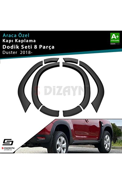 S Dizayn S-Dizayn Dacia Duster 2 Çamurluk Kaplaması Dodik Seti 8 Prç 2018-202...
