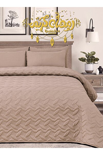 Master Home Textile Microfiber Bedspread Set Fits 200 x 200 cm Double Size Be...