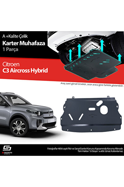 S Dizayn S-Dizayn Citroen C3 Aircross Hybrid 1.2 Çelik Karter Muhafaza Koruma...