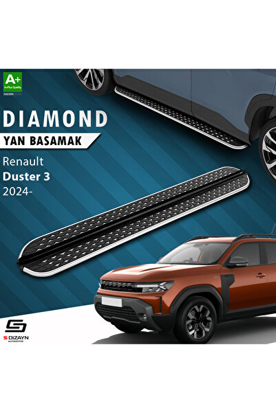 S Dizayn S-Dizayn Renault Duster 3 Diamond Krom Yan Basamak 183 Cm 2024 Üzeri...