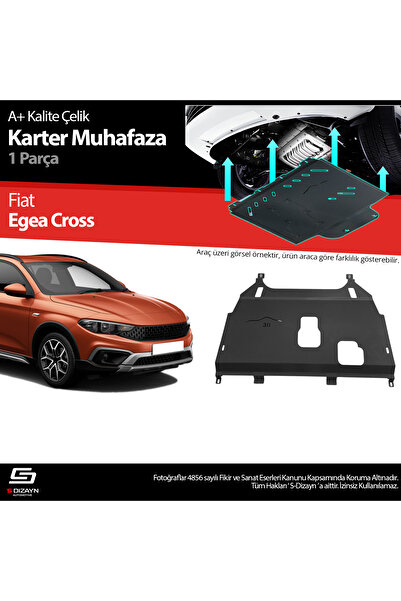 S Dizayn S-Dizayn Fiat Egea Cross Çelik Karter Muhafaza Koruma 2020 Üzeri A+ ...