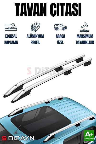 S Dizayn S-Dizayn Peugeot Bipper Aluminyum Gri Tavan Çıtası Sport Model 2008 ...