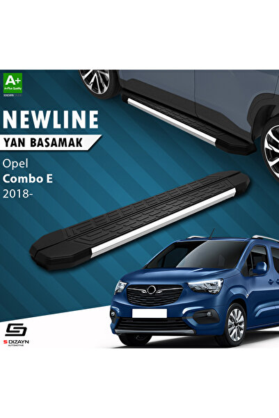 S Dizayn Opel Combo E NewLine Krom Yan Basamak 203 Cm 2018 Üzeri A+ Kalite OP...