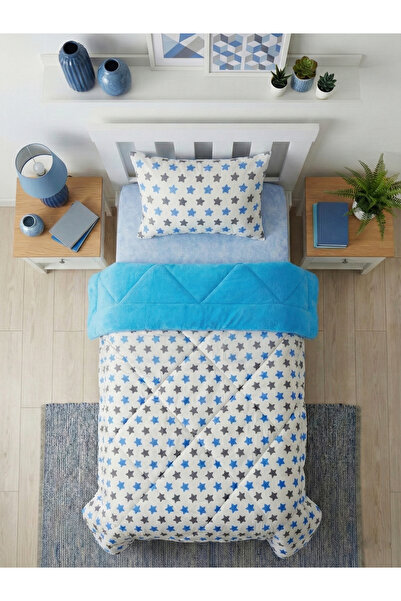 Çetinhome Одномісний двосторонній ковдра з наволочкою з м'якою поверхнею 155x...