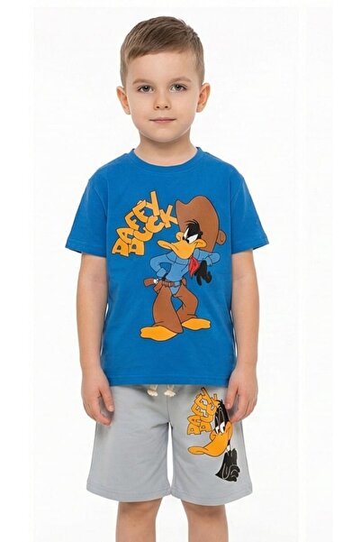 Flaubert -Children's Short-Sleeved T-Shirt+Shorts Printed Cotton 2-Piece Set ...