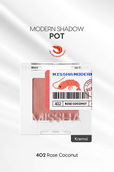 Missha Mat Kremsi Dokulu Tekli Göz Farı Modern Pot (402 Rose Coconut)