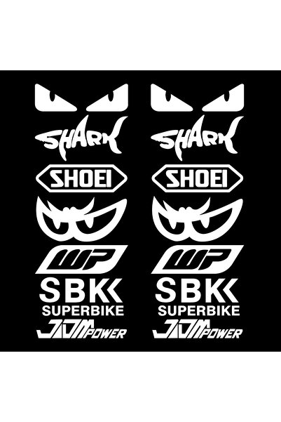 Choice1 ملصقات عاكسة بيضاء للدراجات النارية، لتزيين هيكل الدراجة النارية وخزا...