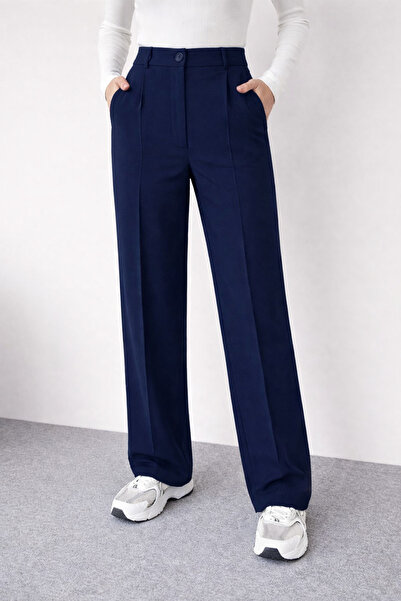 HAKKE Yüksek Bel Dikiş Detaylı Kumaş PANTOLON