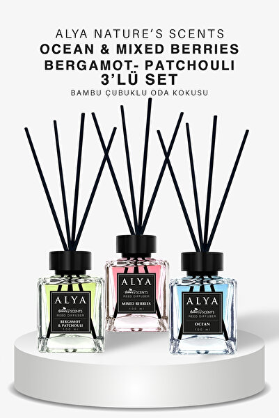 ALYA Nature's Scents Bambu Çubuklu Oda Kokusu Bergamot & Patchouli - Mixed Be...