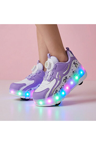 ROCKY Kız & Erkek Çocuk Işıklı Patenli Ayakkabı – Tekerlekli, Kayarak Giden M...