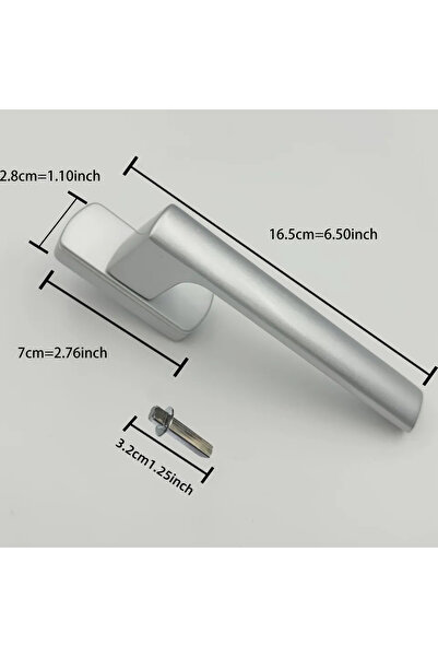 Choice مقابض نوافذ عالمية فضية لليسار واليمين، فتح داخلي ميكانيكي، عمود نافذة...