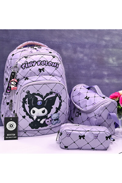 Bevitton İlk Okul Çantası 3'li Seti ilkokul Çantası Karakter Desenli Takım Kı...