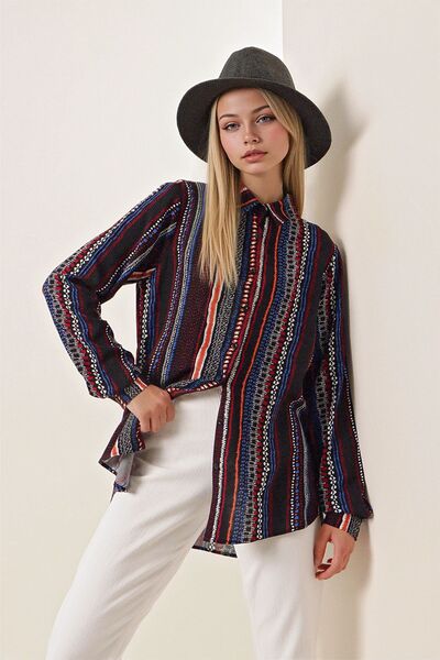 Hiccup Bdart Patterned Long Sleeve Shirt