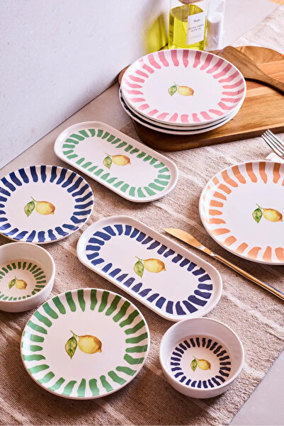 Perotti Limone 10 Parça 4 Kişilik Kahvaltı Takımı