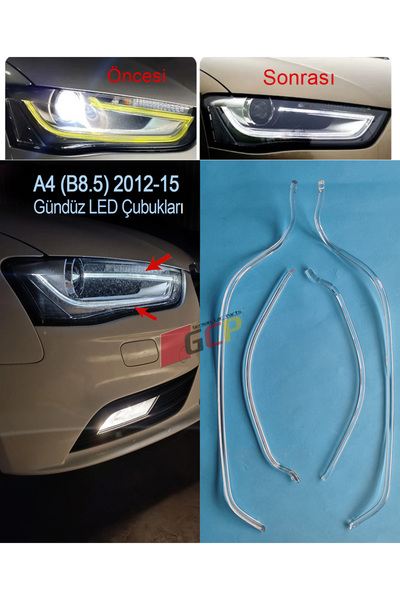 GCP German Car Parts Audi A4 B8.5 Compatible Daytime Running Led Bars - A4 B8...