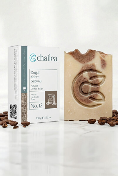 Chailea صابون القهوة الطبيعي التقليدي المصنوع يدويًا بطريقة التبريد 100 جرام