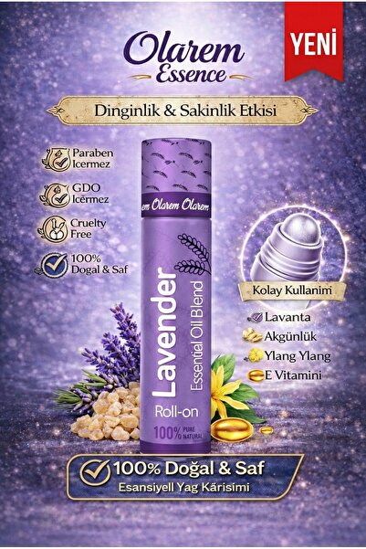 olarem essence Lavanta Aromaterapi Roll-On 10 ml- Doğal Rahatlama ve Sakinlik...