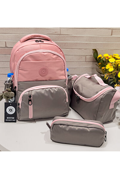 Bevitton Комплект от 3 унисекс ученически чанти за деца, цвят „първа ученичес...