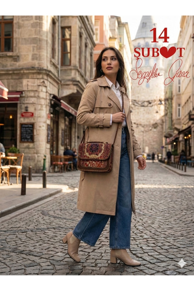 STAMBOUL Handmade Brown Authentic Patterned Women's Shoulder Bag - Christmas ...