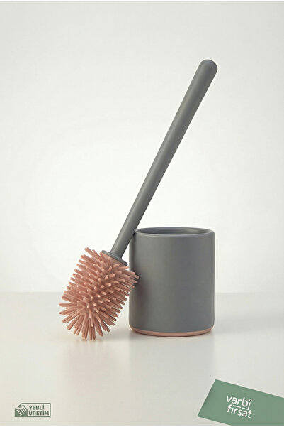 Varbifırsat Silikon Uçlu Tuvalet Fırçası Seti - Tuvalet WC ve Klozet Temizlem...