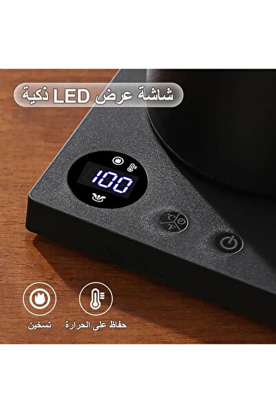 Denx غلاية كهربائية 1 لتر مع تحكم في درجة الحرارة، غلاية قهوة بفوهة طويلة 1000 واط، غلاية سريعة الغليان، طراز DX3805