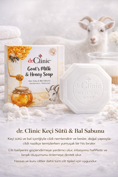 Dr. Clinic Goat's Milk & Honey Soap Moisturizing / Mouisturizer 100 Gr