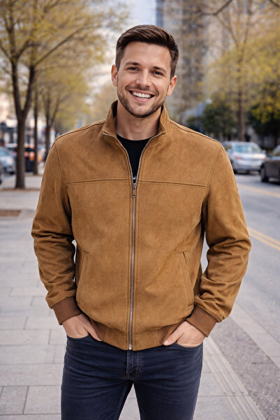 DYNAMO Süet mevsimlik mont