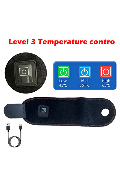 Choice حزام تدفئة كهربائي لتدليك المعصم بثلاثة مستويات للكمادات الساخنة وثلاث...