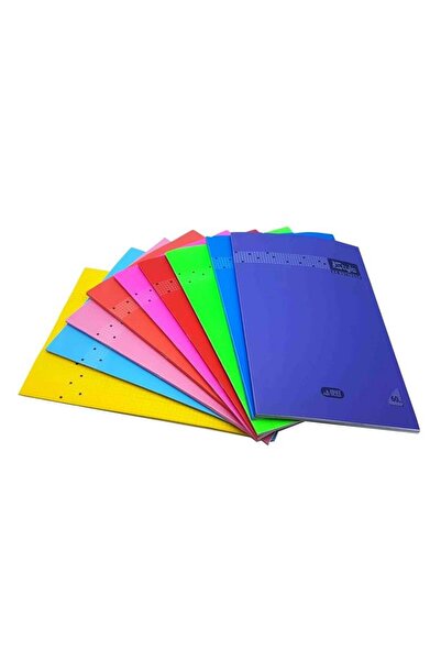 Umut Ticaret دفتر ملاحظات نيوستايل بغلاف بلاستيكي مقاس A4، 60 ورقة مربعة، 12 ...