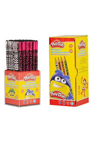 Ceren Kırtasiye قلم رصاص دائري من بلاي-دو على شكل حمار وحشي مع حامل يحتوي على...