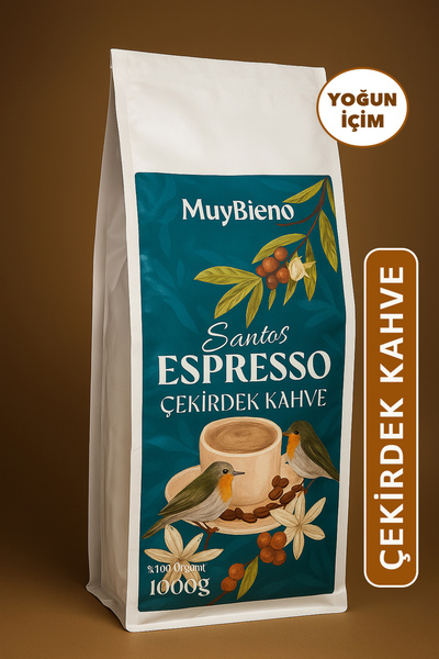 Muybieno قهوة سانتوس إسبريسو - 1000 جرام.