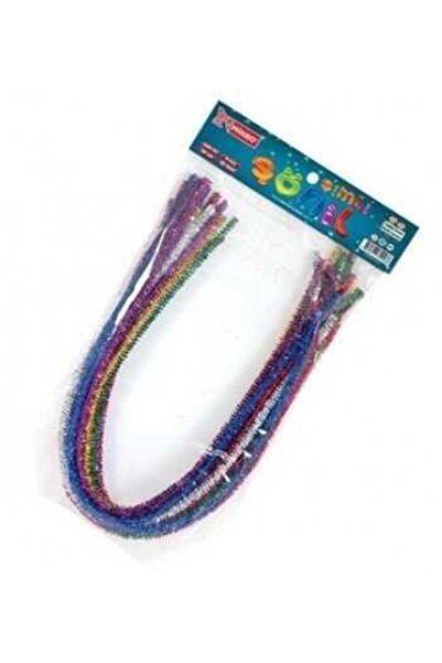 ŞAHİN KIRTASİYE قماش مايكرو شينيل CGC-50 مقاس 6 مم × 50 سم، 25 قطعة، لامع