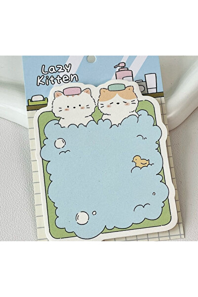 Choice ملاحظات لاصقة متعددة الوظائف بتصميم سحابي على شكل قطة لطيفة، من ماركة ...