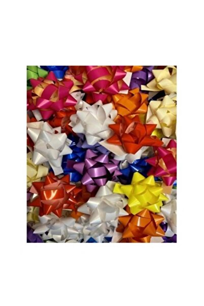 Hilal Ticaret فيونكة رقم: 2 ألوان مختلطة 5 سم كيس 100 قطعة