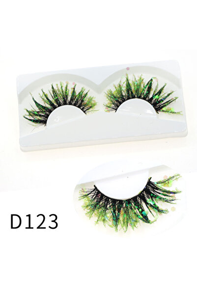Choice D123 1 Pair Halloween Style Dreamy Sequins Glitter False Eyelashes Who...