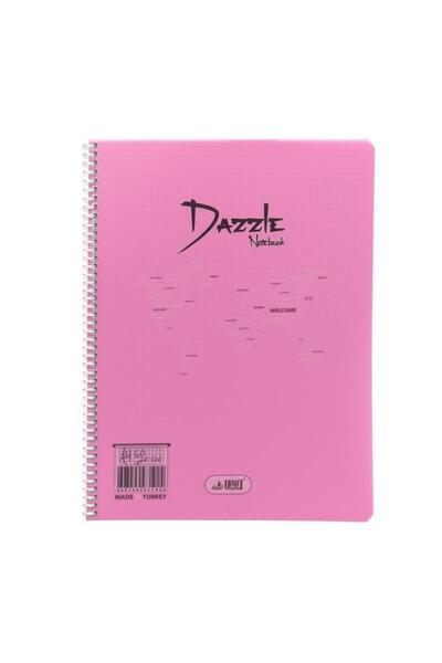 Umut Ticaret دفتر ملاحظات مربعات بغلاف بلاستيكي لامع مقاس A4 يحتوي على 60 ورقة