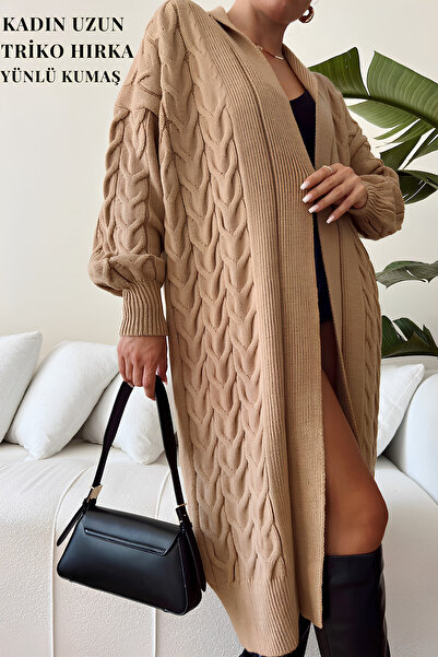 Lasirius „Cardigan tricotat cu mânecă lungă pentru femei - Rămâneți cald în t...