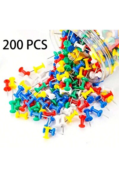 Choice 200 PCS 50/100/200/500pcs Color Push Pins Boxed, Drawing Boards, Push ...