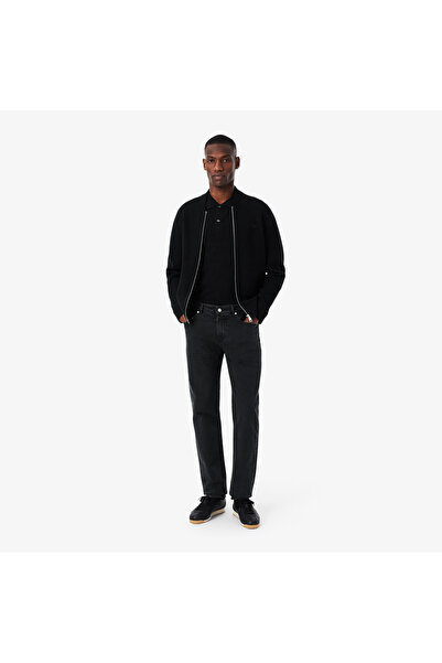 Lacoste بنطال جينز أزرق داكن بقصة ضيقة وخمسة جيوب - HH5019-00-HYY