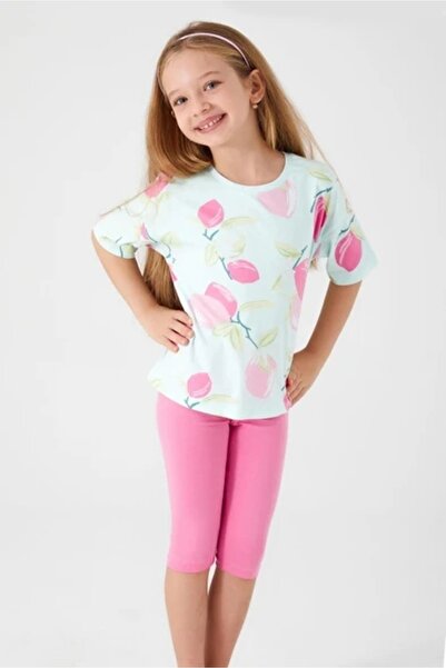 ROLY POLY ДІВЧИНА-ОФІЦІАНТКА КАПРІ КОМПЛЕКТ-М'ята